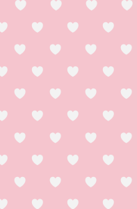 022 - Valentines BG White Hearts on Pink